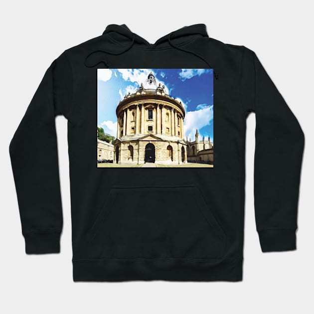 Oxford town in England watercolour effect Hoodie by gezwaters